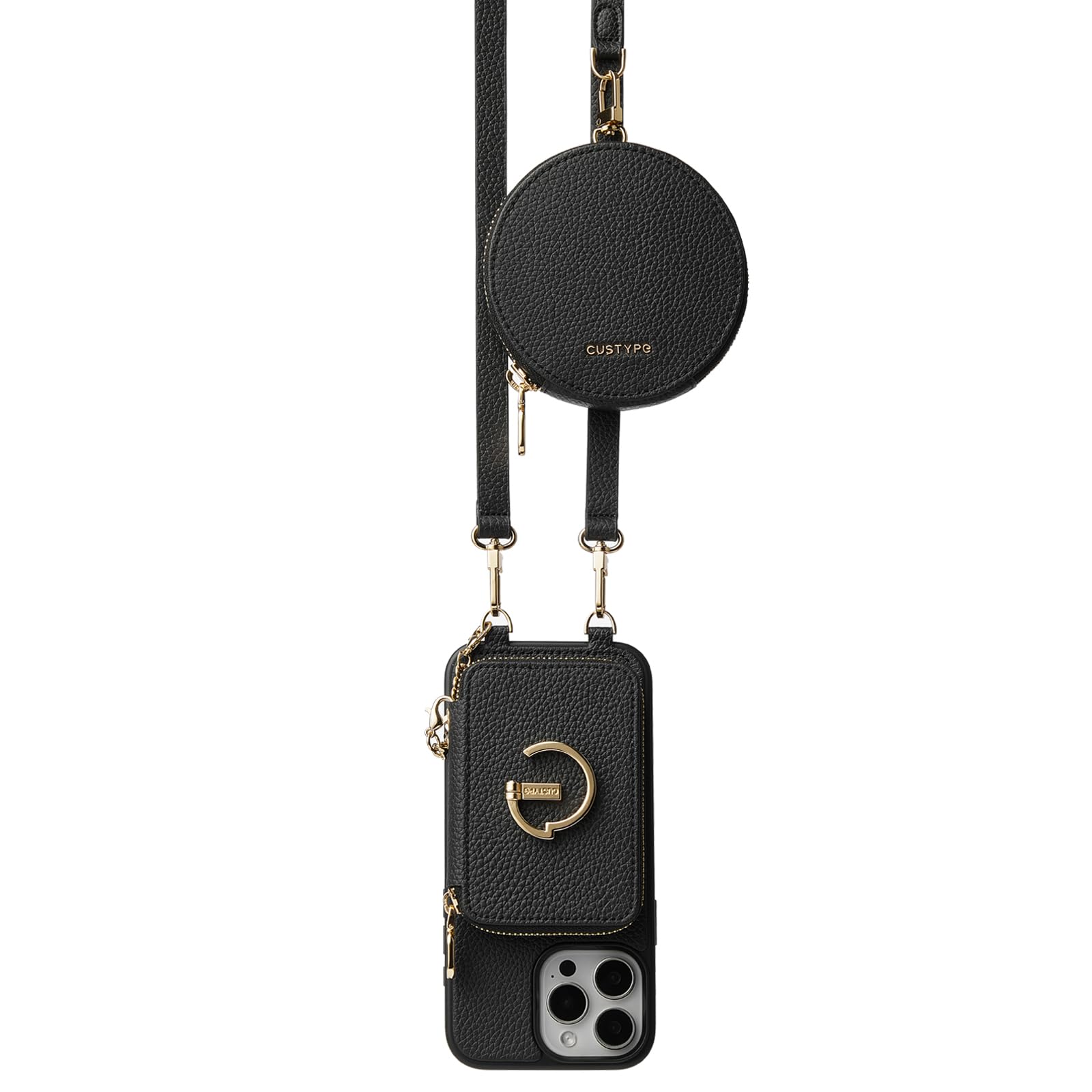 CUSTYPE iPhone 16proMax ケース　ブラック Amazon.com: CUSTYPE for iPhone 16 Pro Max Wallet Case for